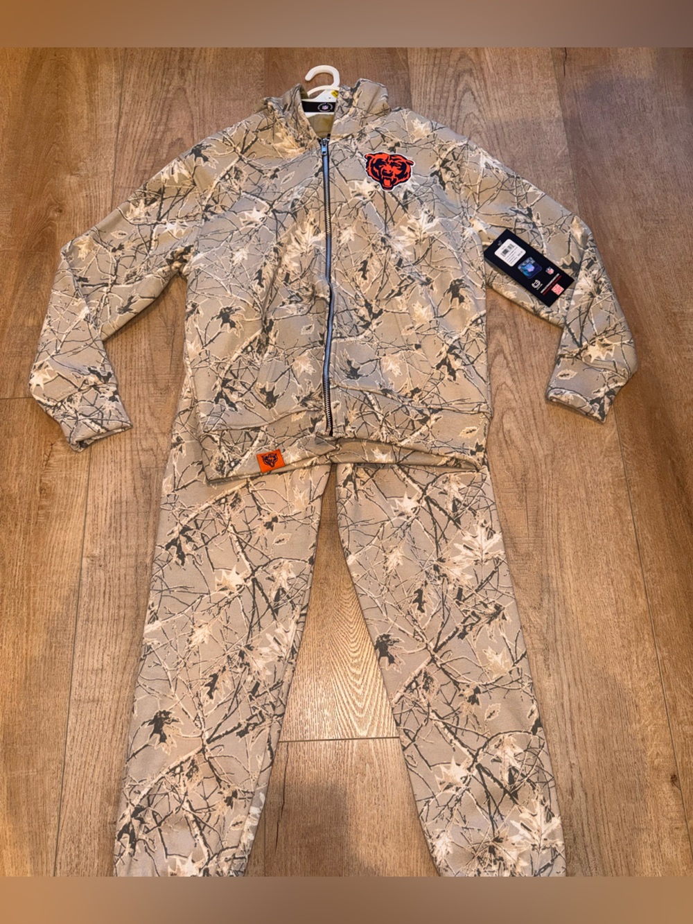 NFL Beige Camo Jumpsuit with Team Patch